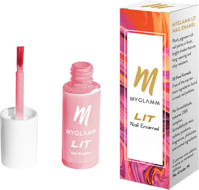 MyGlamm LIT Nail Enamel Crushing