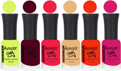 

Avnoor Trending Velvet Matte Nail Polish Combo 1941 Multicolor(Pack of 6)
