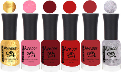 

Avnoor Trending Velvet Matte Nail Polish Combo 1968 Multicolor(Pack of 6)
