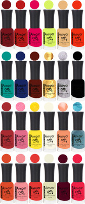 

Avnoor Trending Velvet Matte Nail Polish Combo 2000 Multicolor(Pack of 24)