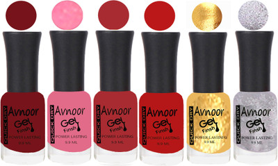 

Avnoor Trending Velvet Matte Nail Polish Combo 1966 Multicolor(Pack of 6)