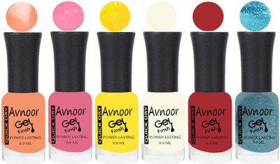 

Avnoor Trending Velvet Matte Nail Polish Combo 1945 Multicolor(Pack of 6)