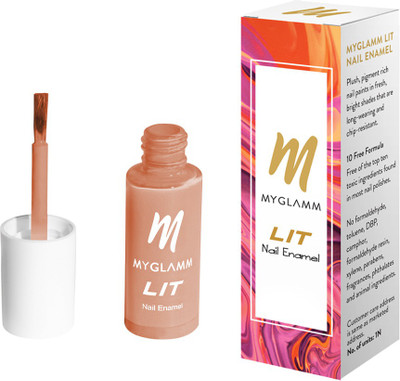 

MyGlamm LIT Nail Enamel Trouble Maker