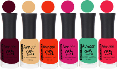 

Avnoor Trending Velvet Matte Nail Polish Combo 1960 Multicolor(Pack of 6)