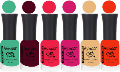 

Avnoor Trending Velvet Matte Nail Polish Combo 1964 Multicolor(Pack of 6)