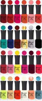 

Avnoor Trending Velvet Matte Nail Polish Combo 1996 Multicolor(Pack of 24)
