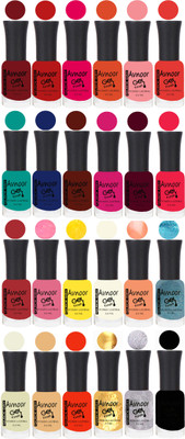 

Avnoor Trending Velvet Matte Nail Polish Combo 2017 Multicolor(Pack of 24)