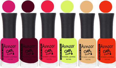 

Avnoor Trending Velvet Matte Nail Polish Combo 1935 Multicolor(Pack of 6)