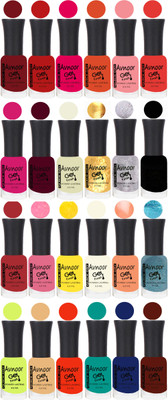 

Avnoor Trending Velvet Matte Nail Polish Combo 2019 Multicolor(Pack of 24)