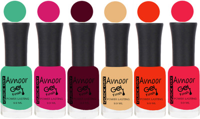 

Avnoor Trending Velvet Matte Nail Polish Combo 1962 Multicolor(Pack of 6)