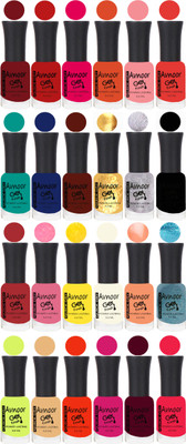 

Avnoor Trending Velvet Matte Nail Polish Combo 2009 Multicolor(Pack of 24)