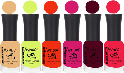 

Avnoor Trending Velvet Matte Nail Polish Combo 1936 Multicolor(Pack of 6)