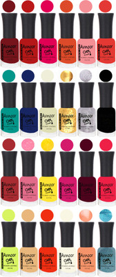

Avnoor Trending Velvet Matte Nail Polish Combo 2010 Multicolor(Pack of 24)