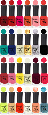 

Avnoor Trending Velvet Matte Nail Polish Combo 2026 Multicolor(Pack of 24)