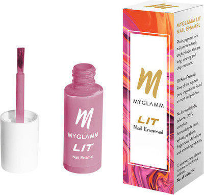 

MyGlamm LIT Nail Enamel Babe
