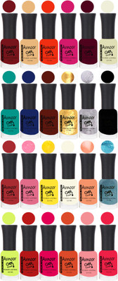 

Avnoor Trending Velvet Matte Nail Polish Combo 2025 Multicolor(Pack of 24)