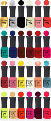 

Avnoor Trending Velvet Matte Nail Polish Combo 2012 Multicolor(Pack of 24)