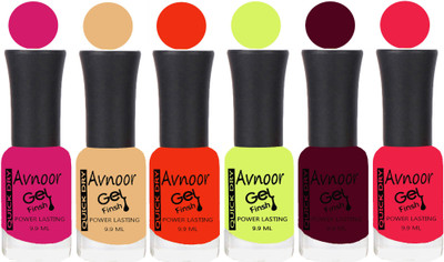 

Avnoor Trending Velvet Matte Nail Polish Combo 1938 Multicolor(Pack of 6)