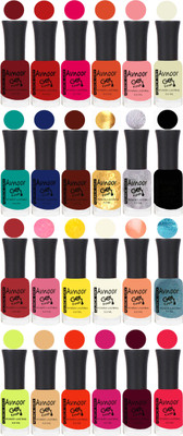 

Avnoor Trending Velvet Matte Nail Polish Combo 2031 Multicolor(Pack of 24)