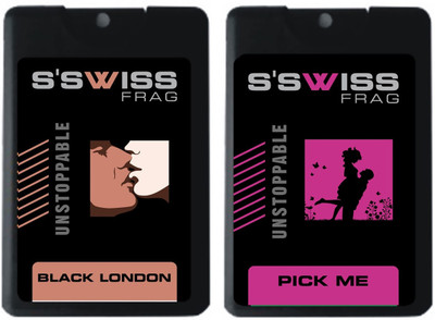 

S'SWISS pack 2 BLACK LONDON AND PICK ME UNSTOPPABLE Perfume - 40 ml(For Men & Women)