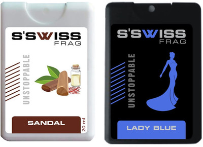 

S'SWISS SANDAL AND LADY BLUE UNSTOPPABLE Perfume - 40 ml(For Men & Women)