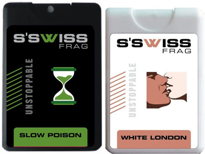

S'SWISS pack 2 SLOW POISON AND WHITE LONDON UNSTOPPABLE Perfume - 40 ml(For Men & Women)