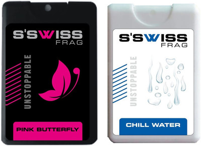 

S'SWISS PINK BUTTERFLY AND CHILL WATER UNSTOPPABLE Perfume - 40 ml(For Men & Women)