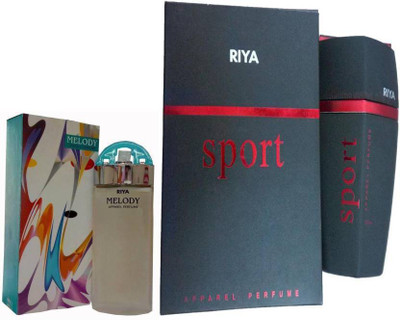 Riya pack 2 SPORT PERFUME 100 ML +BLUE MELODY PERFUME 30 ML Eau de Perfume - 130 ml(For Men & Women)