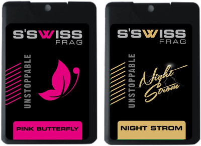 

S'SWISS PINK BUTTERFLY AND NIGHT STROM UNSTOPPABLE Perfume - 40 ml(For Men & Women)