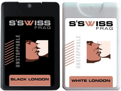 

S'SWISS pack 2 BLACK LONDON AND WHITE LONDON UNSTOPPABLE Perfume - 40 ml(For Men & Women)