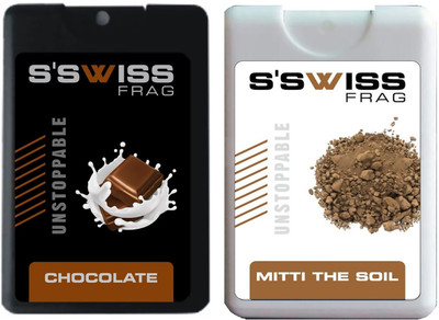 

S'SWISS pack 2 CHOCOLATE AND MITTI THE SOIL UNSTOPPABLE Perfume - 40 ml(For Men & Women)