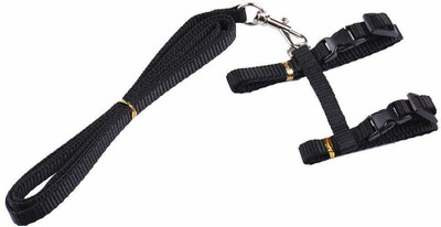 

Pets Empire Rabbit Cat Kitten Puppy Dog Adjustable Harness Collar Animal Walking Lead Pet Leash(Black) Dog & Cat Harness & Leash(, Black
