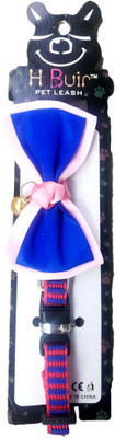 

H buir Bow tie with bell Dog Everyday Collar(, Blue