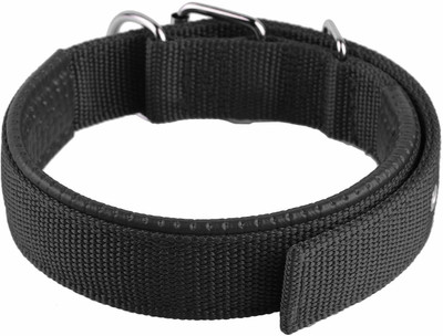 

Pets Empire PU Leather Padded Dog Collar Nylon Foam Soft Adjustable Pet Cat Durable Collar for Large to XX-Large Heavy Dogs Basic Collar (Black) Dog Everyday Collar(, Black
