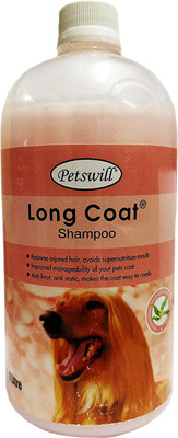 

Petswill Long Coat Shampoo for Cat & Dog Whitening and Color Enhancing Elegant Fragrance Dog Shampoo(1 L)