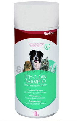 

Bioline Dry-Clean Shampoo for Dogs,Cats and Small Animals Whitening and Color Enhancing Dry Dog Shampoo(100 ml)