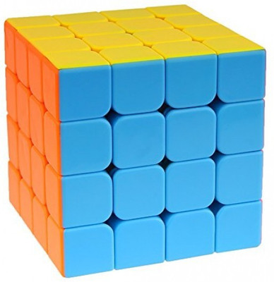 Authfort 4x4x4 Stickerless Magic Rubick Cube with Adjustable Tightness CB41(1 Pieces)