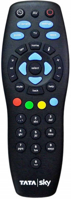 

Tata Sky 100% Original Universal With USER MANUAL & WARRANTY CARD Remote Controller(Black)
