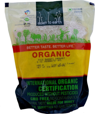 

Down to Earth Tarawadi Basmati Rice (Long Grain, Raw)(1 kg)