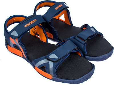 

WILTECH Men Navy Orange Sports Sandals