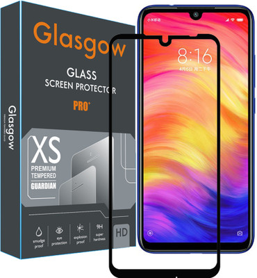 Glasgow Edge To Edge Tempered Glass for Mi Redmi Note 7, Mi Redmi Note 7 Pro, Mi Redmi Note 7S(Pack of 1)