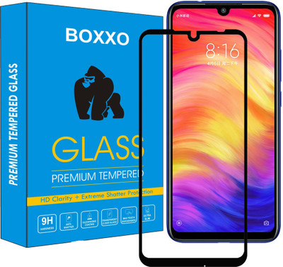 Boxxo Edge To Edge Tempered Glass for Mi Redmi Note 7, Mi Redmi Note 7 Pro, Mi Redmi Note 7S(Pack of 1)