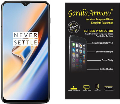 Gorilla Armour Tempered Glass Guard for OnePlus 6T(Pack of 1)