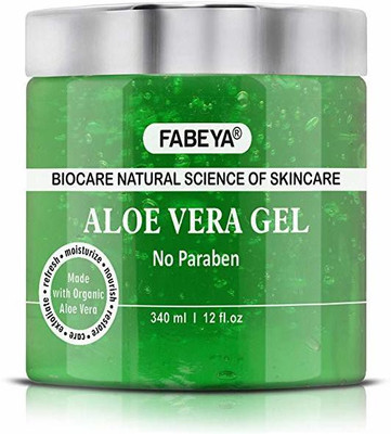 

FABEYA 100% ORGANIC ALOE VERA GEL- Scrub(340 ml)