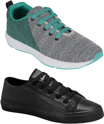 

Chevit Combo Pack of 2 Casual & Sports Shoes (Sneakers Shoes) Sneakers For Men(Multicolor, Black & grey