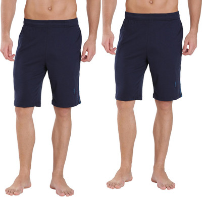 JOCKEY Solid Men Blue Sports Shorts