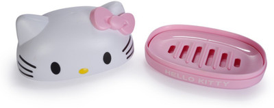 

WAMA RETAILS Cartoon Character Hello Kitty Soap case for Kids Bathroom with Cover + Nail Cutter for Boys, Girls, Infants for Travel. (Combo of 2 PIC Hello Kitty Soap Case with Nail Cutter)(Multicolor)