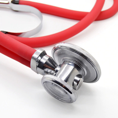 

AVB Certified 1 Pcs Red Special Acoustic Sprague Rappaport Type Dual Double Tube Stethoscope Stainless Steel KT-102 for Doctor Professional Student High Quality Dual Latex Free Stethoscope(Red)