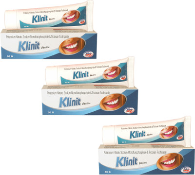 

klinit 50 gm x 3 = 150 gm Toothpaste(150 g, Pack of 3)