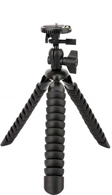 

ABlue clipper Universal 12" Inch Flexible Mini Tripod, Selfie Monopod with Super Flexible Wrapable Leg for GoPro , DSLR/Action Cam/ digital camera/Smartphone Tripod(Black, Supports Up to 2000 g)